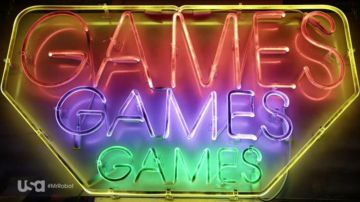 El letrero de neón "Games Games Games" en Mr Robot