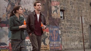 Leather jacket Luke Kleintank in The man in The high castle