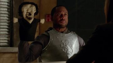 The puppet of Jaleel White in the Castle