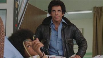 The leather Jacket black Ben Stiller in Starsky and Hutch