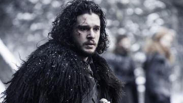 La piel de bestia del guardián Jon Snow (Kit Harington) en Juego de Tronos