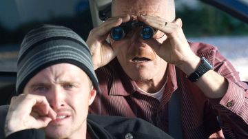 The beanie grey striped black, white and Jesse Pinkman (Aaron Paul) in Breaking Bad