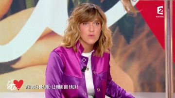 Le blouson rose de Daphné Burki dans son émission Je t'aime etc... du 06.09.2017