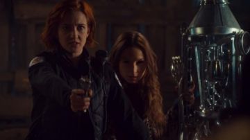 The jacket Nicole Haught (Katherine Barrell) in Wynonna Earp S02E05