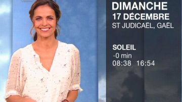 The top of Cali Morales in the Weather of M6 of December 16, 2017