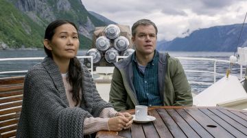 The plaid shirt green Paul Safranek (Matt Damon) in Downsizing