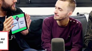 The pull of Squeezie in the video-We cried with laughter with Cyprien and Seb