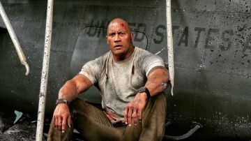 the watch Davis Okoye (Dwayne Johnson) in Rampage