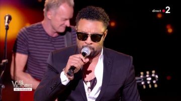 Les lunettes de soleil de Shaggy aux Victoires de la musique 2018