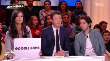 La veste grise à carreaux  de Li­lia Has­saine dans Quo­ti­dien du 12 fé­vrier 2018