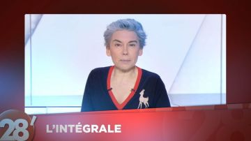 Le pull bambi de Elisabeth Quin dans l'émission 28 minutes du 15 février 2018
