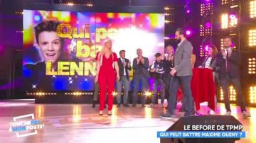 La combinaison pantalon rouge de Kelly Vedovelli dans Touche pas à mon poste du 15 mars 2018