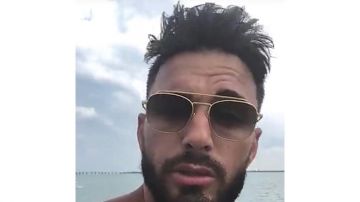 Les lunettes de soleil de Thomas Vergara sur un post Snapchat