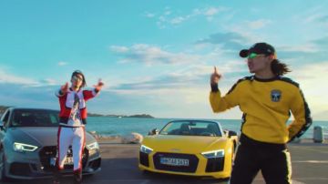 La sudadera amarilla en el clip S Line de MMZ