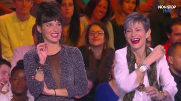 Le top gris scintillant de Erika Moulet dans Touche pas à mon poste