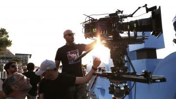 The Nike t-shirt of Franck Gastambide on the set of Taxi 5