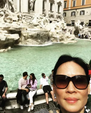 Gafas de sol usadas en Roma por Lucy Liu en Instagram