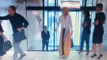 The long skirt wallet Constance Brandt (Laurence Arné) in The Ch'tite Family