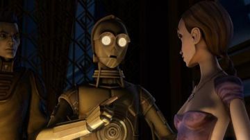 Cosplay of Padme Amidala during Cato Neimoidia dinner dress as seen in Star Wars : The Clone Wars S02E04