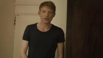 Striped t-shirt worn by Tim Lake (Domhnall Gleeson) as seen in About Time