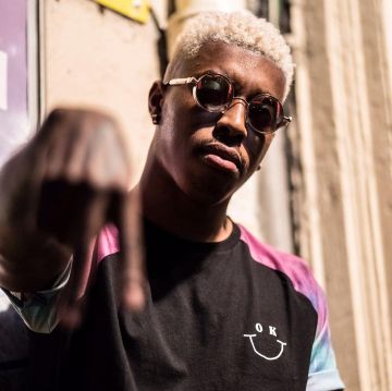 Le t-shirt noir smiley OK de Presnel Kimpembe sur Instagram