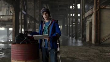 blue sport jacket worn by Freddy Freeman (Jack Dylan Grazer) as seen in Shazam! trailer