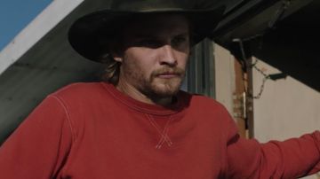 Red Sweatshirt worn by Kayce Dutton (Luke Grimes) as seen in Yellowstone S01E03
