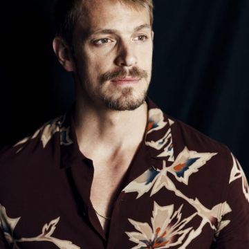 Floral print shirt worn by Joel Kinnaman photographed for WWD by Weston Wells (Instagram)