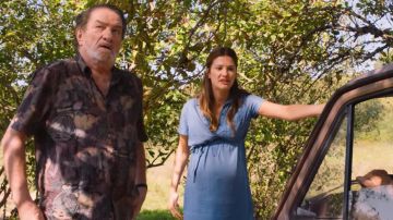 The dress pregnancy denim Sophie / Lollipop (Alice Pol) in The old furnaces