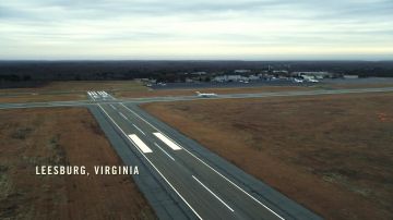 Le vrai aéroport présenté comme aéroport de Leesburg dans la série Jack Ryan S01E08