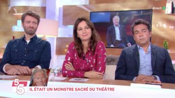 Le blouse rose à imprimés de Marion Ruggiéri dans C à Vous du 19 septembre 2018