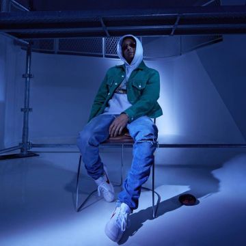 The green jacket worn by Joke for the promo of his collaboration with Nike on Instagram