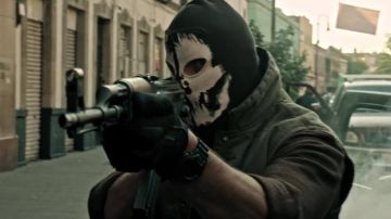 Sleeveless vest worn by the guy with a skeleton mask as seen in Sicario: Day of the Soldado