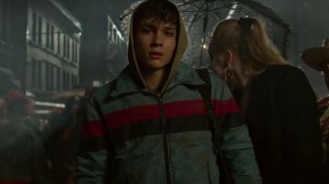 The jacket worn by Marcus Lopez (Benjamin Wadsworth) in Deadly Class Season 1