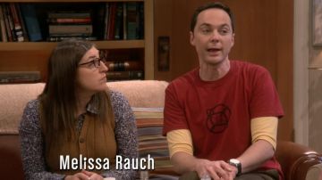 Le t-shirt rouille de Sheldon Cooper (Jim Parsons) dans The Big Bang Theory S12E02