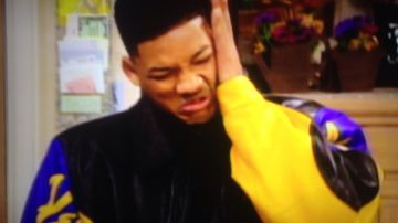 Veste en cuir portée par will Smith comme on le voit dans Le Fresh prince of Bel-Air