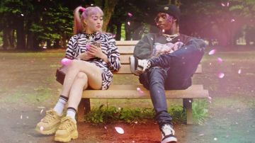 Beanie hat worn by Famous Dex as seen in Japan Music Video