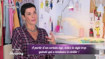 Le collier à piques de Cristina Cordula dans Les reines du shopping