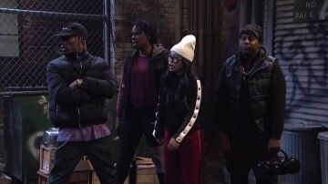Down Jacket worn by Travis Scott in Late Night Battle by SNL
