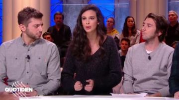 Le pull porté par Lilia Hassaine dans l'émission Quotidien