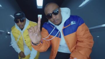 Chaqueta Starter de Soprano en su clip Zoum feat. Niska