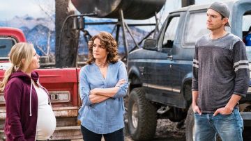 3/4 length Tee worn by Colt Bennett (Ashton Kutcher) as seen in The Ranch Part 5 Episode 7