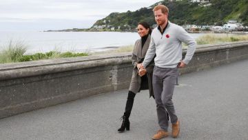 Ankle boots lace-up Meghan Markle during his visit to New Zealand on the 29th of October 2018