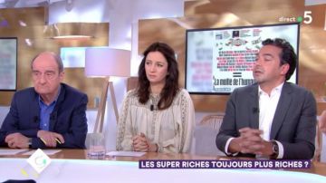 La blouse de Marion Ruggiéri dans C à vous du 21 janvier 2019