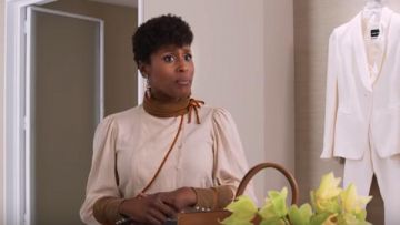 Beige Blouse worn by April (Issa Rae) in Little