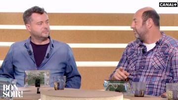 La chemise à carreaux portée par Kad Merad dans l'émission Bonsoir ! du 02.02.2019