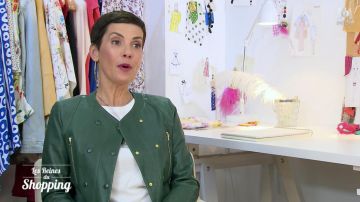 le blouson vert porté par Cristina Córdula dans les reines du shopping (15/02/19)