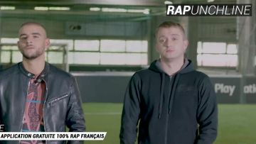 Le sweatshirt à capuche noir Lacoste de Vald dans la video Épi­sode 2 : L'en­trai­ne­ment ! de So­fiane, Alonzo, Naps & Vald