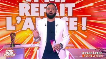 La veste blanche portée par Cyril Hanouna dans Touche pas à mon poste