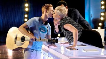 Studded top blouse worn by Katy Perry on American Idol 2019